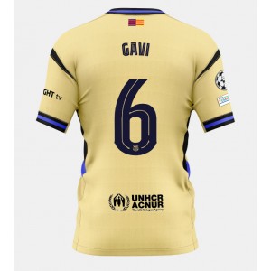 Fotbalové Dres Barcelona Paez Gavi #6 Venkovní Oblečení 2025-26 Krátký Rukáv